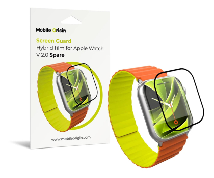 Pasek i akcesoria do zegarków Mobile Origin Screen Guard Spare Hybrid film Apple Watch 9/8/7 45mm